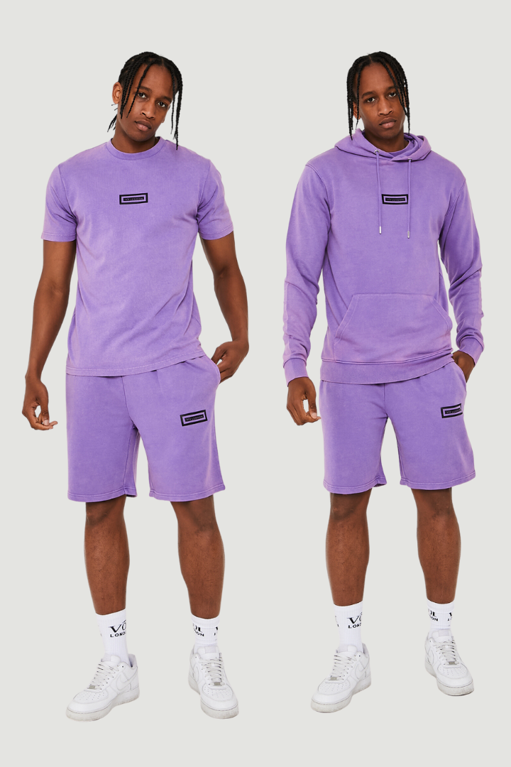 Purple best sale jogger shorts