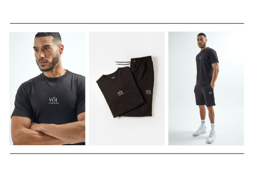 Broadwick T-Shirt & Shorts Set - Black: The Perfect Holiday Essential