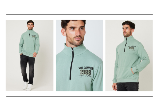 Discover the NEW Crestfield 1/4 Zip Jumper @ Voi London