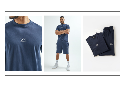 Introducing the Broadwick T-Shirt and Shorts Set in Navy