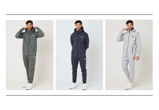 Full Zip Tracksuits for Him This Christmas: The Harley Street Fleece Tracksuit