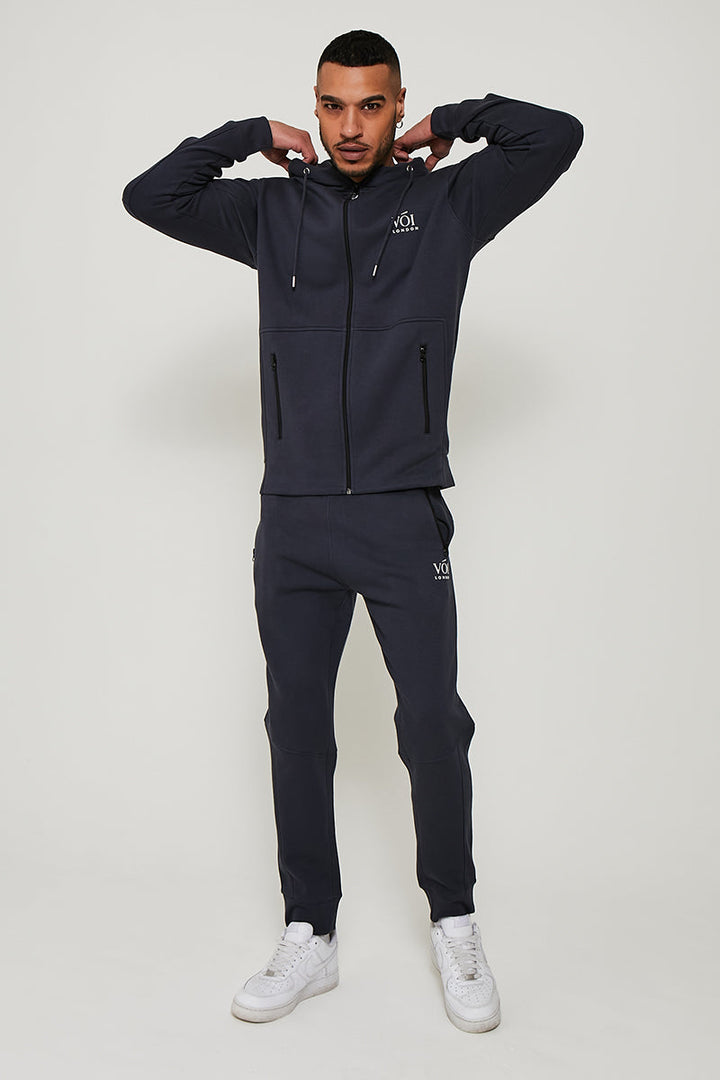 Guilford Fleece Zip Hoodie - Navy