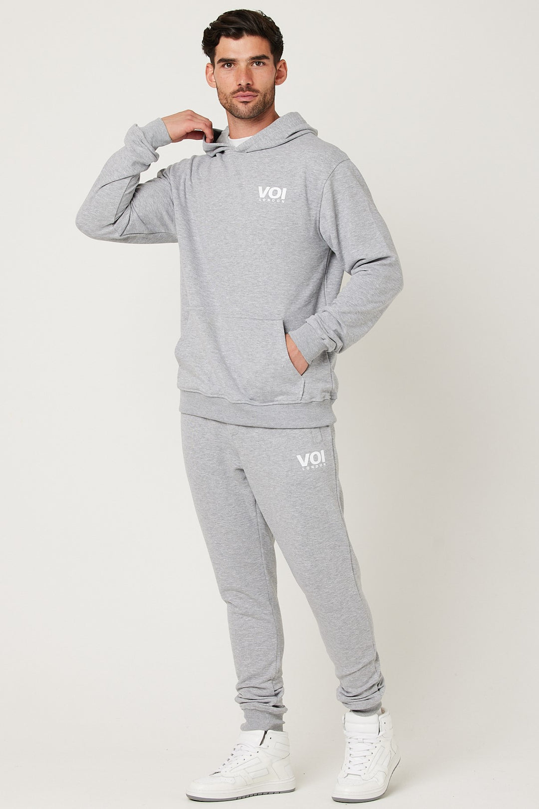 Eastbrook Fleece Tracksuit - Grey Marl