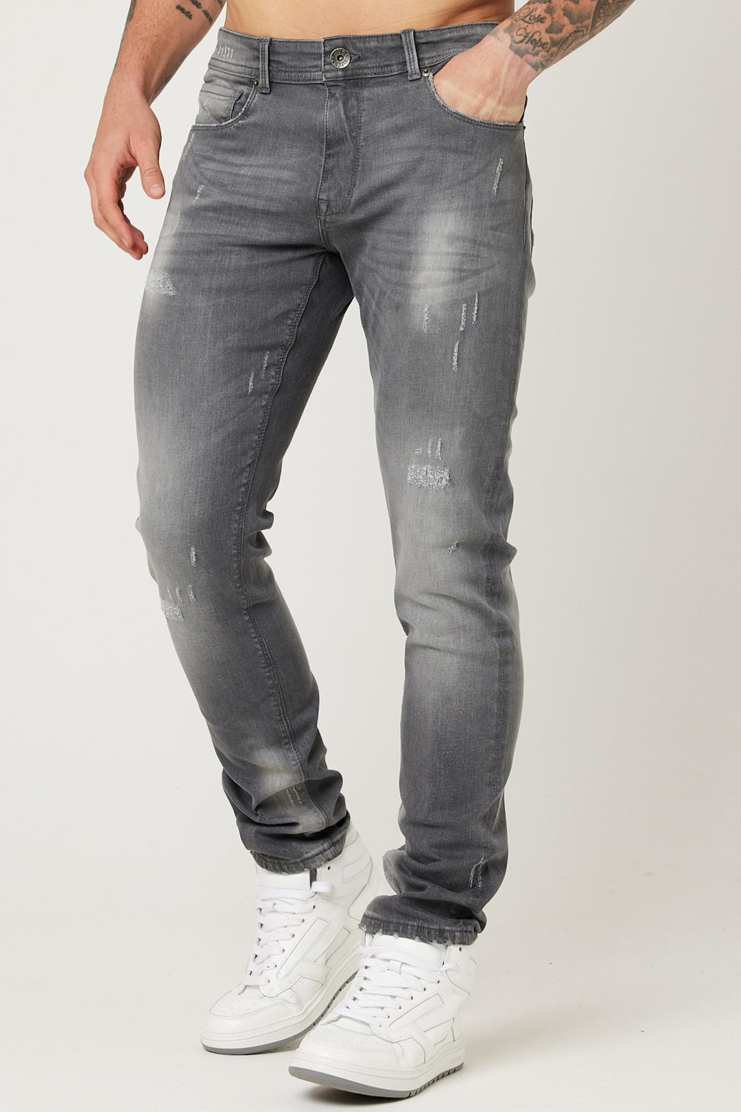 Stanmore Tapered Jean - Grey