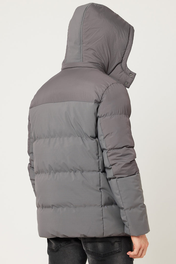 Downsbury Puffer Jacket - Grey