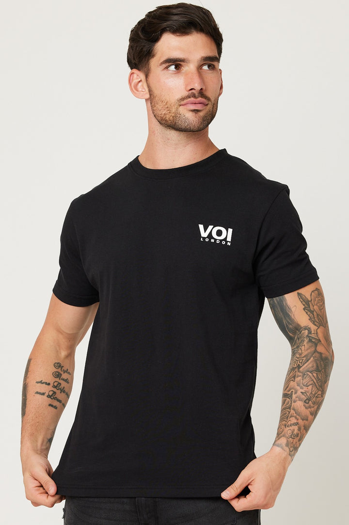 Sutherland Slim Fit 100% Cotton T-Shirt - Black