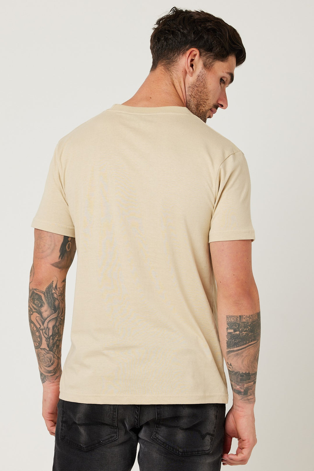 Sutherland Slim Fit 100% Cotton T-Shirt - Stone