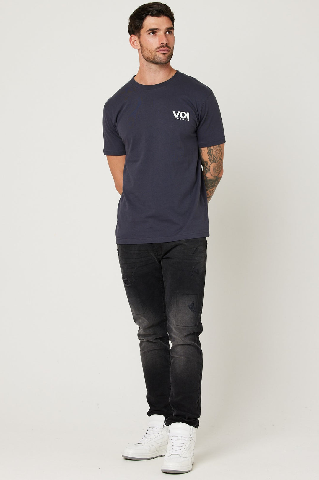 Sutherland Slim Fit 100% Cotton T-Shirt - Navy