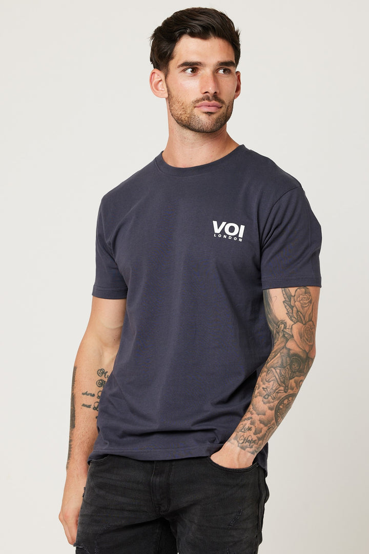 Sutherland Slim Fit 100% Cotton T-Shirt - Navy