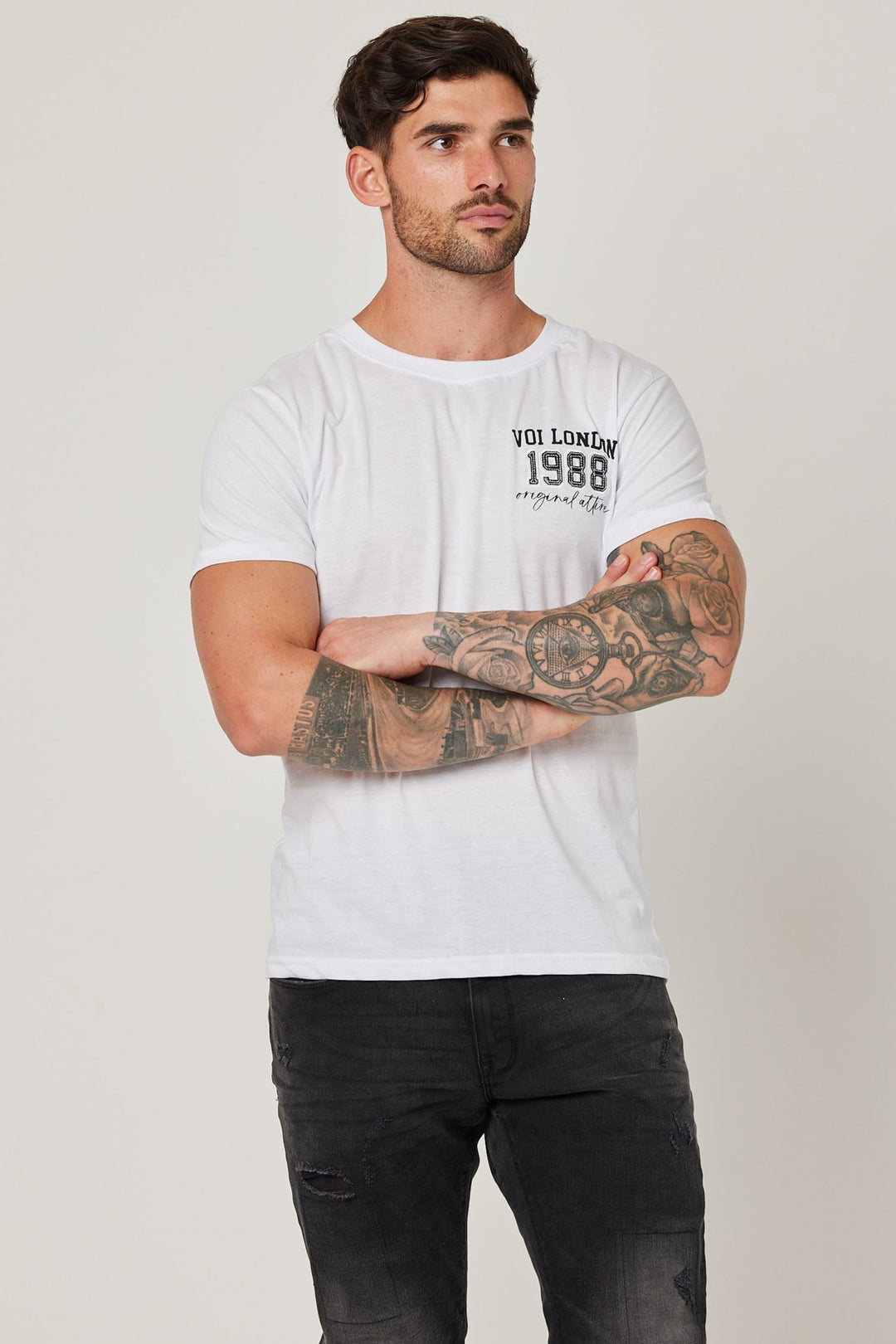 Chalcot Slim Fit 100% Cotton T-Shirt - White