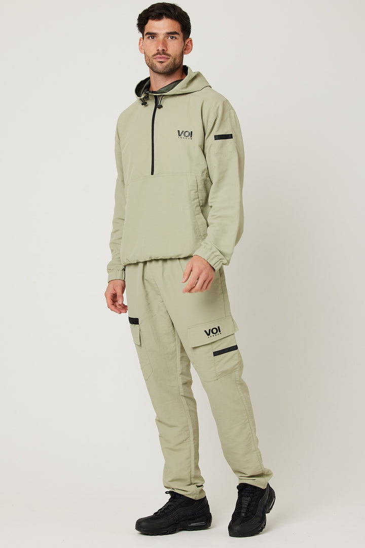 Tech Woven Cargo Tracksuit - Stone