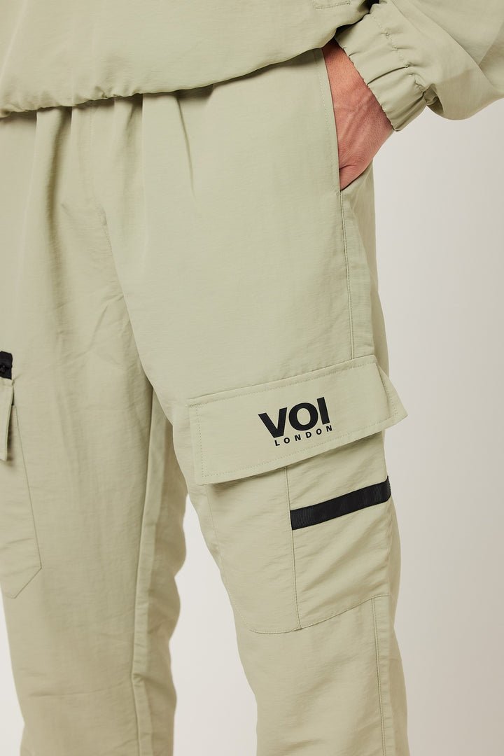 Tech Woven Cargo Tracksuit - Stone