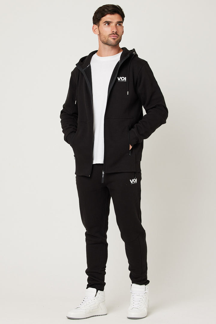 Harley Street Fleece Tracksuit - Black