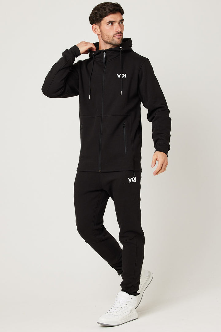 Harley Street Fleece Tracksuit - Black