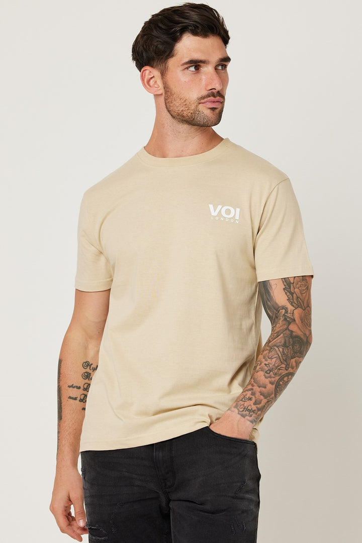 Sutherland Slim Fit 100% Cotton T-Shirt - Stone