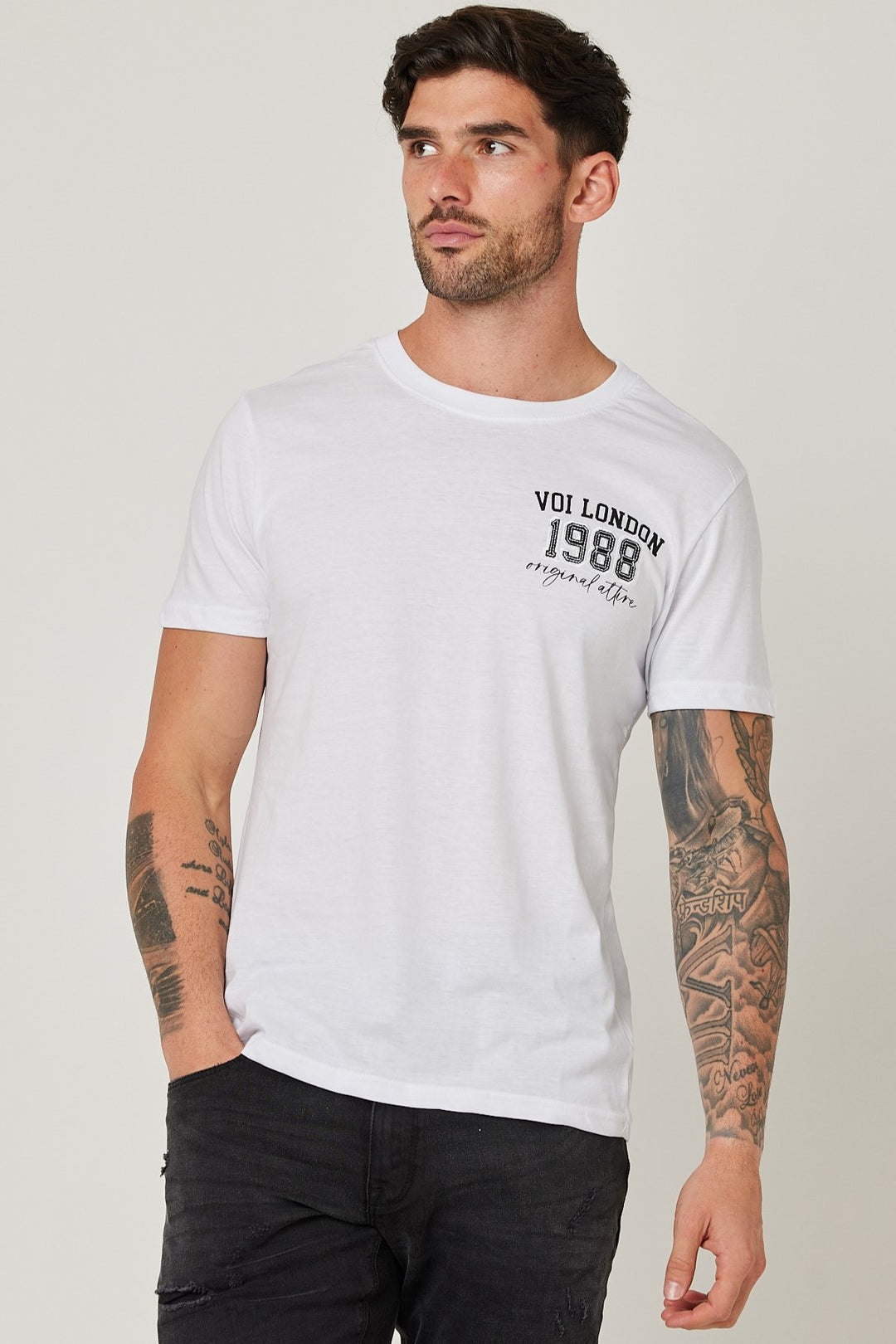 Chalcot Slim Fit 100% Cotton T-Shirt - White