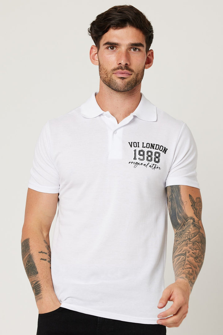 Chatsworth Slim Fit Pique Polo Shirt - White