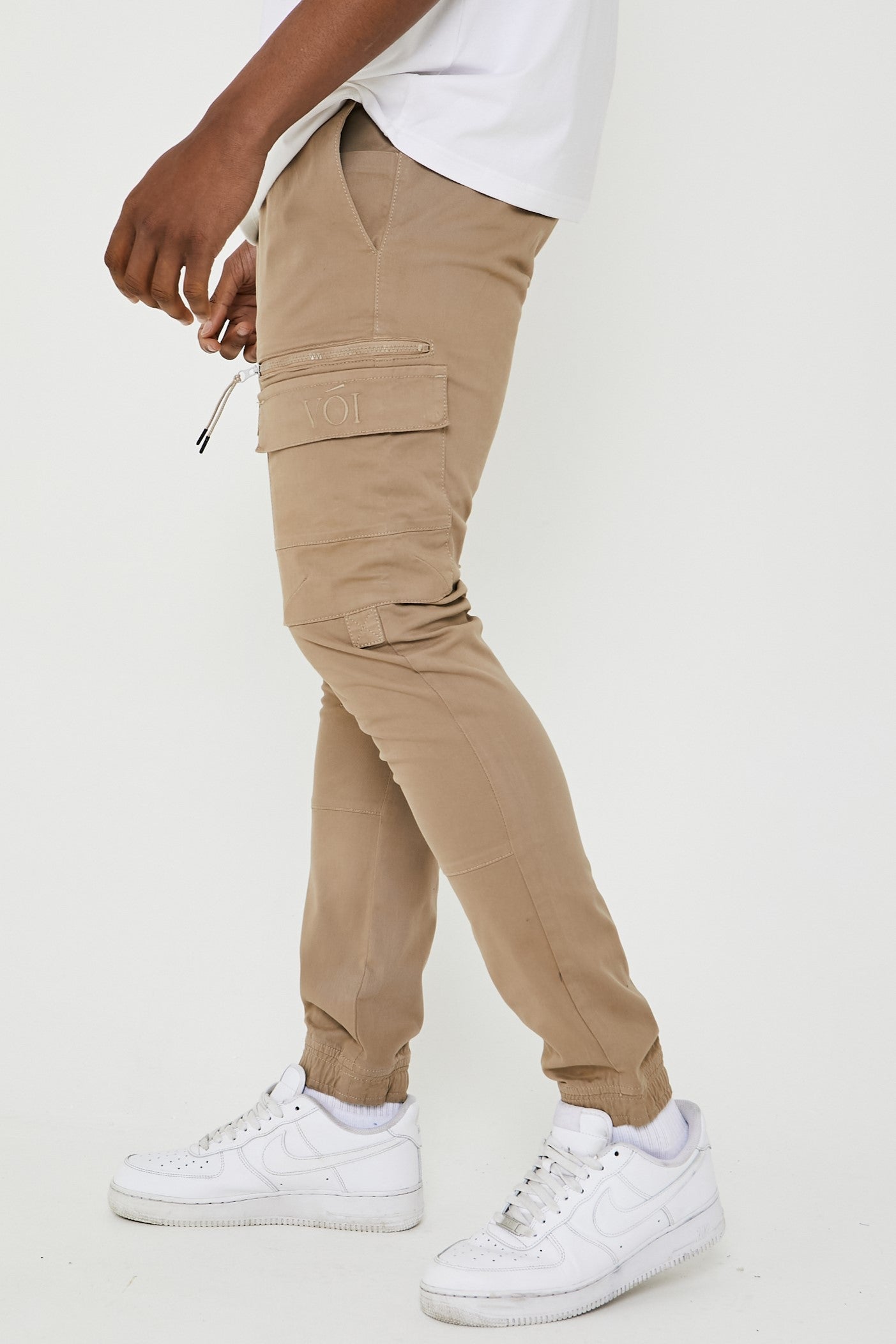 Mens tapered best sale cargo joggers