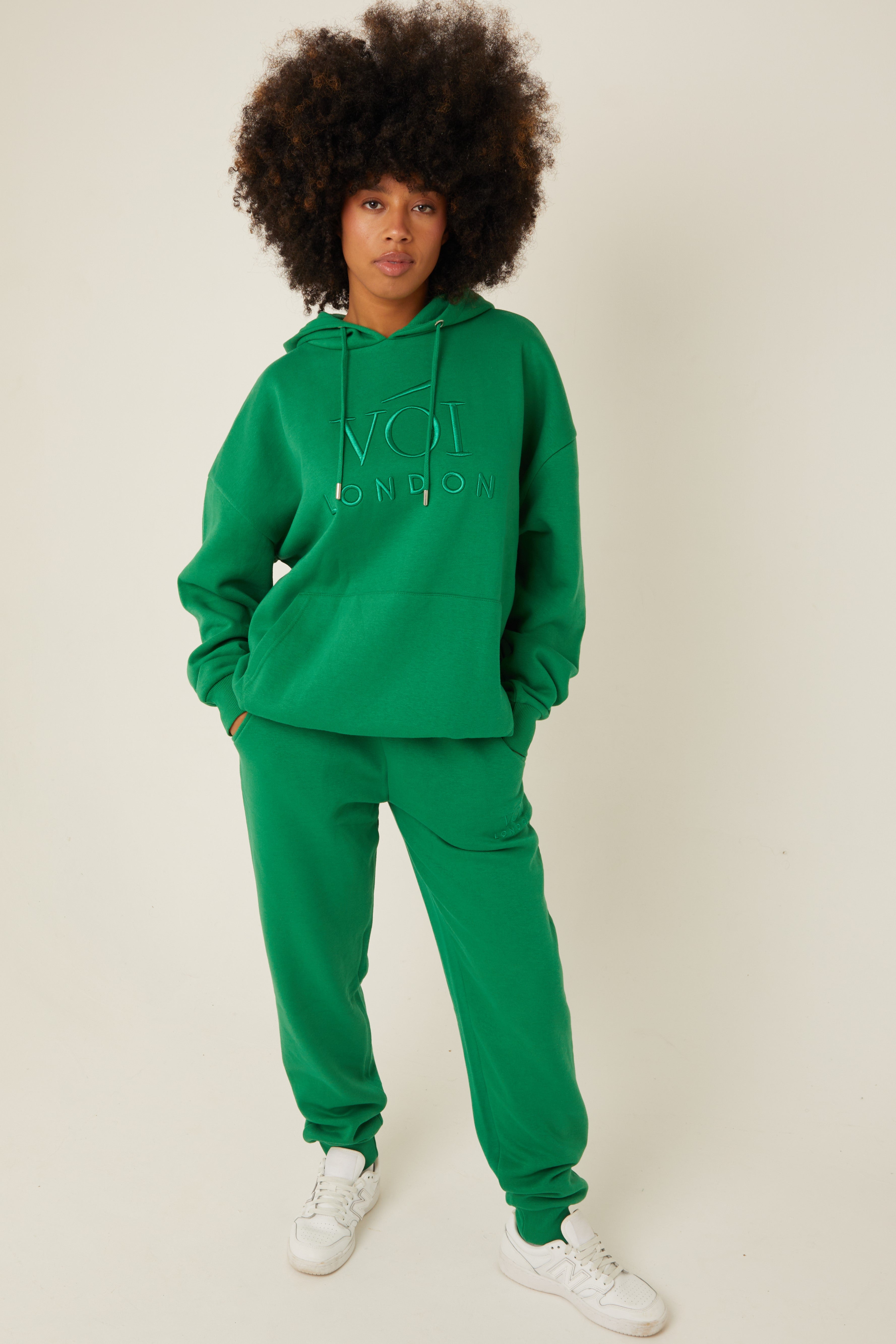 Green jogger online suit