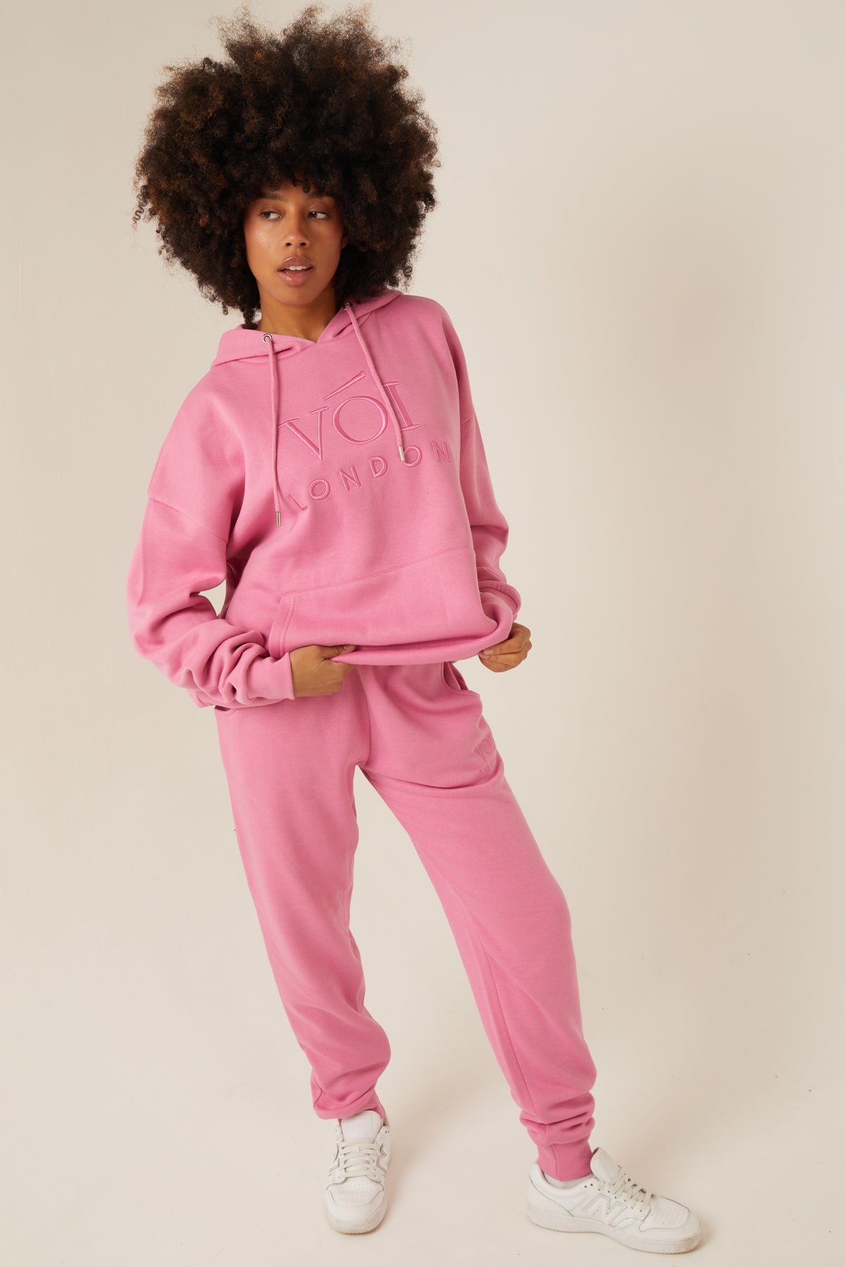 Womens Oversized Full Tracksuit, Fleece Matching Hoodie & Jogger Co-ord ...