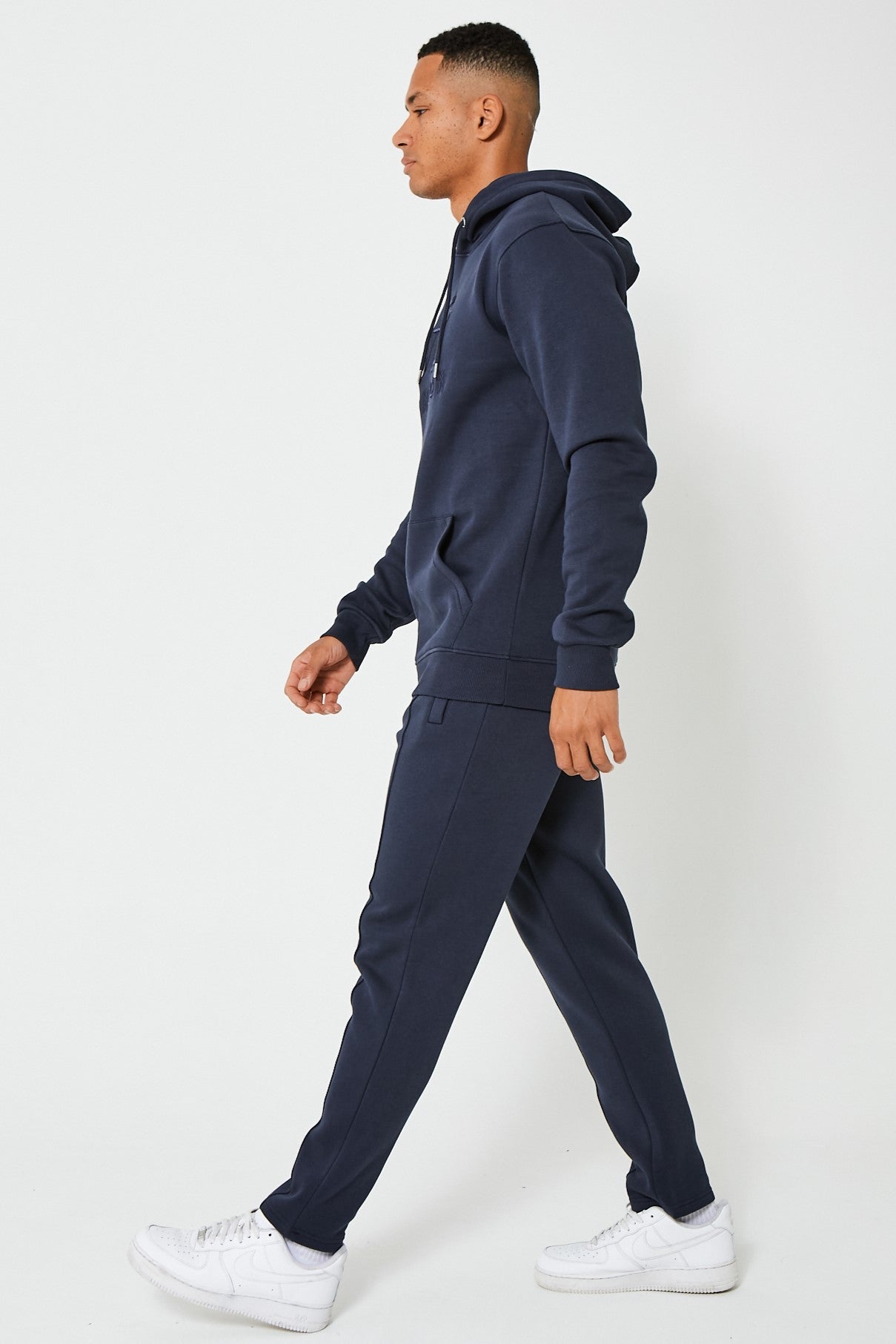 Navy blue mens discount sweatsuit