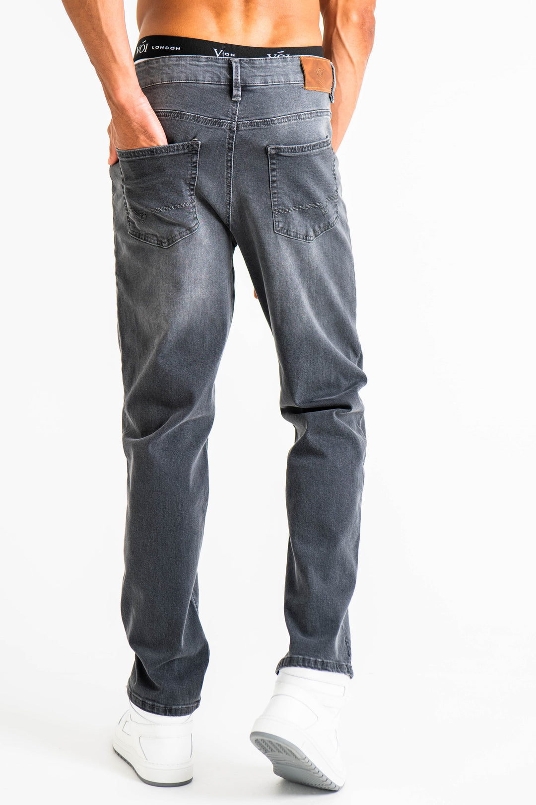 Howland originele rechte jeans - grijs