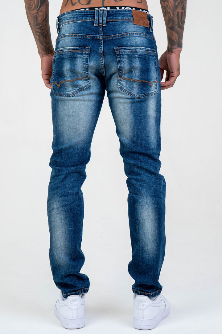 Belmont Tapered Jeans - Mid Blue