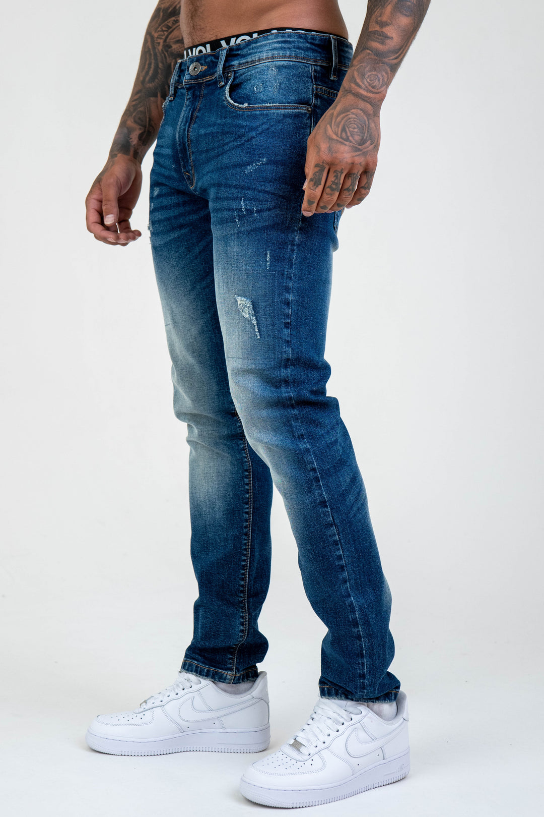 Belmont Tapered Jeans - Mid Blue