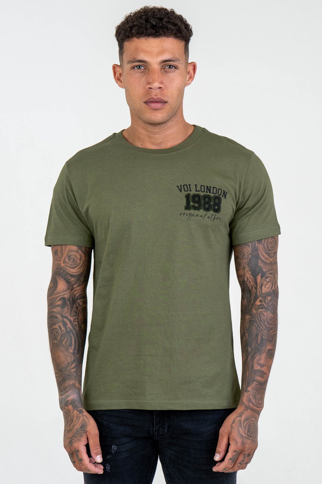 Chalcot Slim Fit 100% Cotton T-Shirt - Khaki