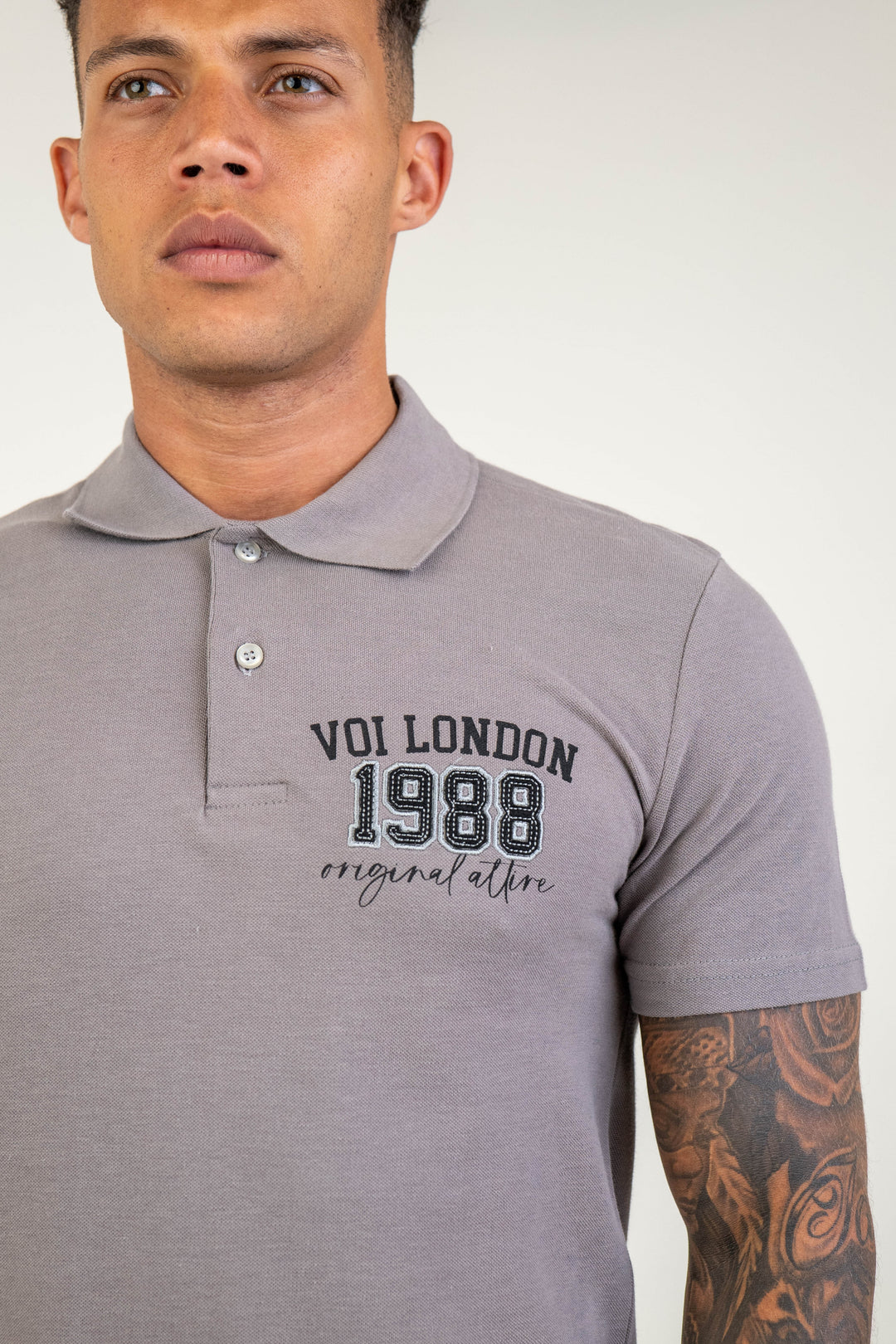 Chatsworth Slim Fit Pique Polo Shirt - Dark Grey