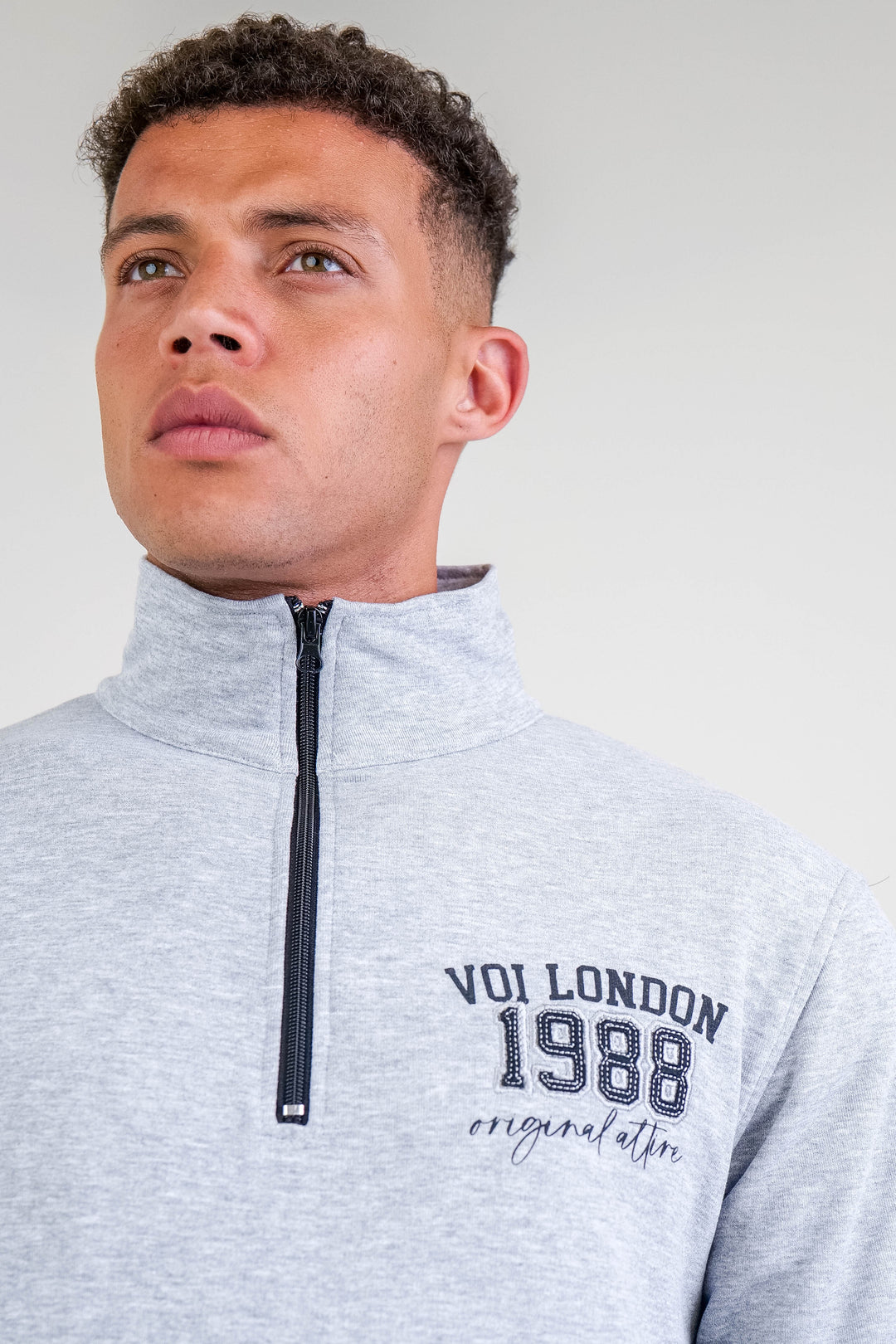 Crestfield 1/4 Zip Jumper - Grey Marl