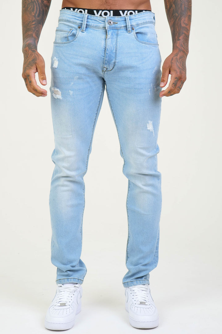 Belmont Tapered Jeans - Ice Blue