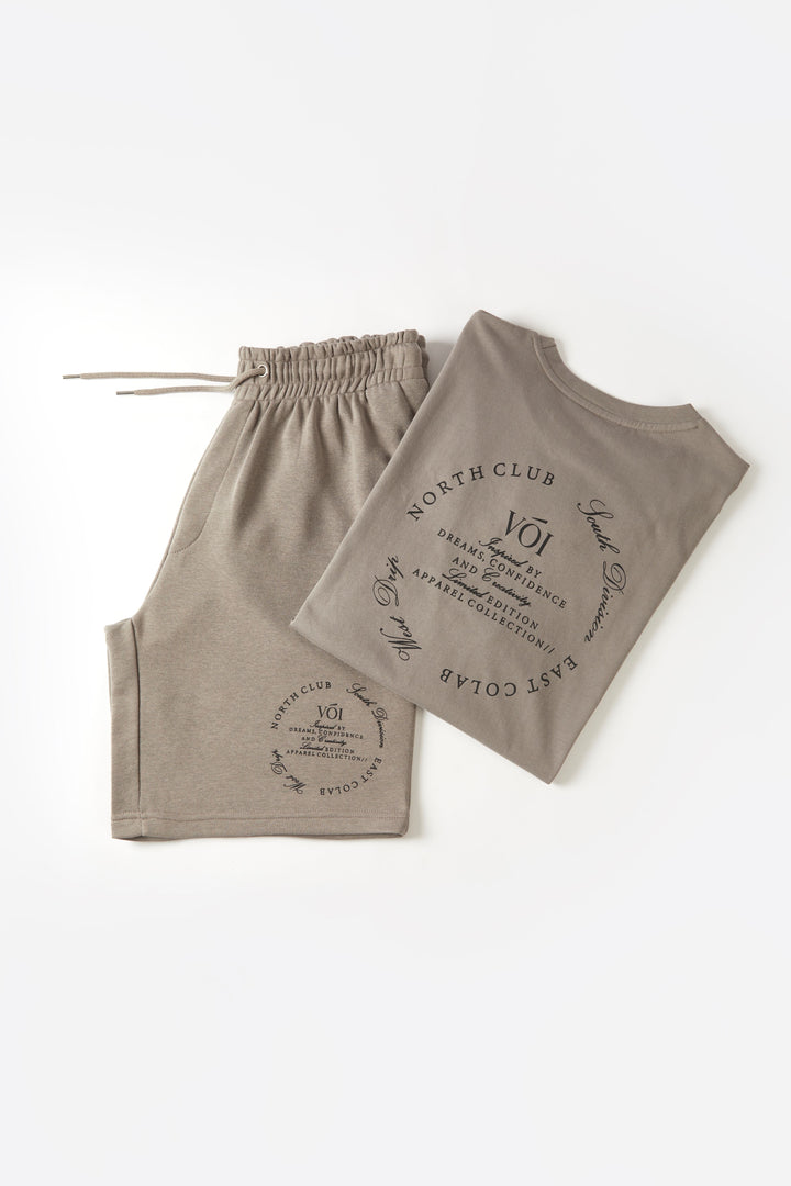 Camberwell T-shirt en shortset - grijs