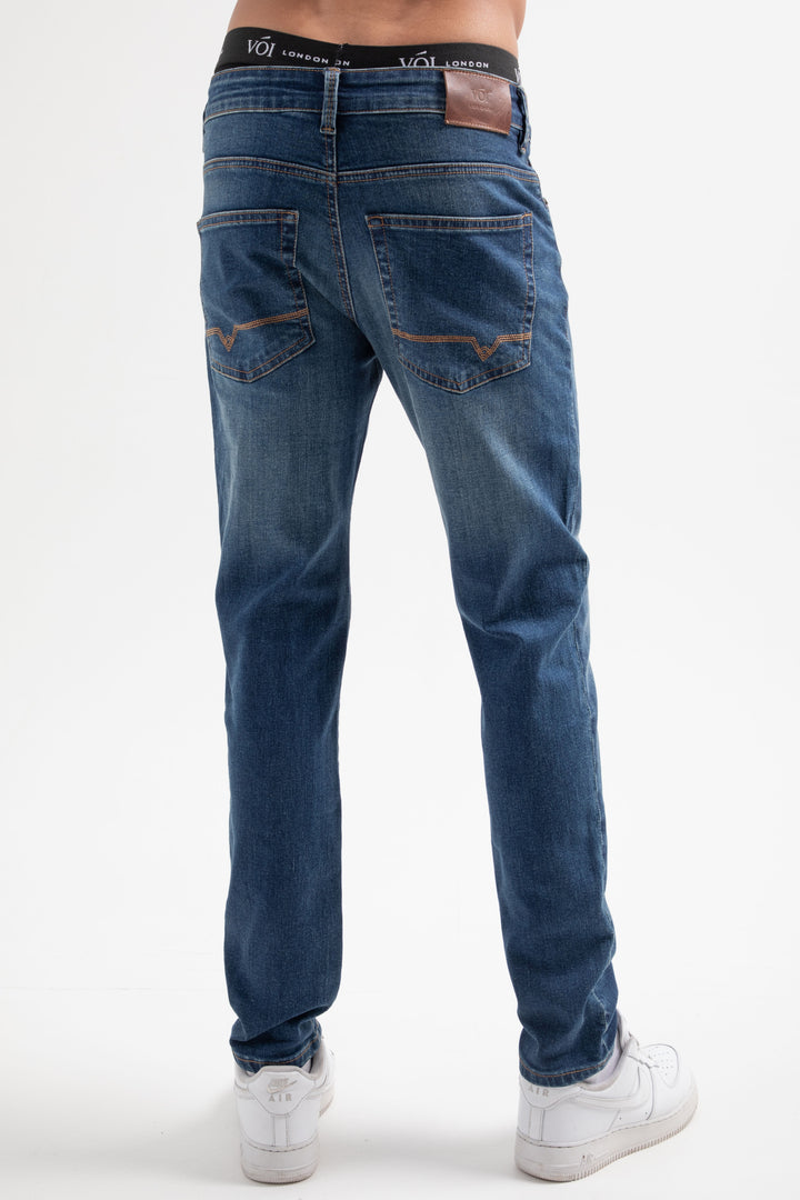 Hamilton Tapered Jeans - Mid Blue