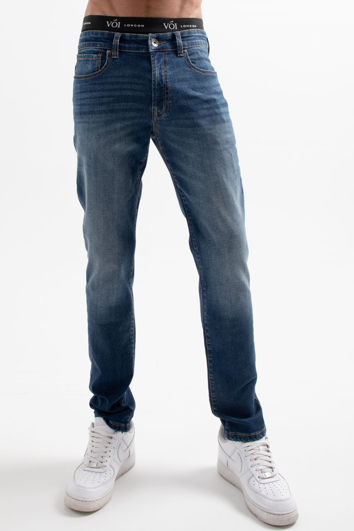 Hamilton Tapered Jeans - Mid Blue