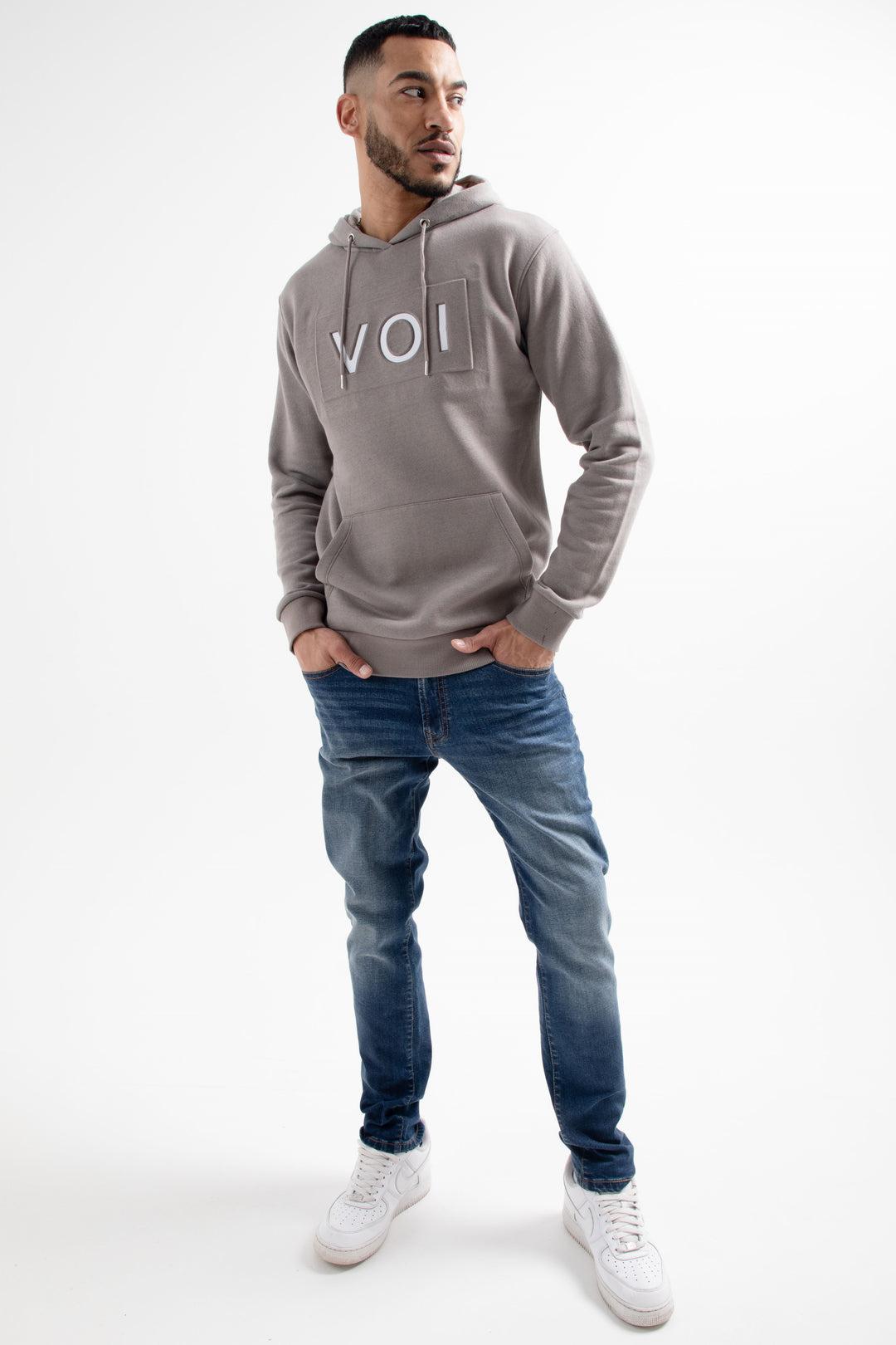 Brooklands Fleece Hoodie - Metal Grey