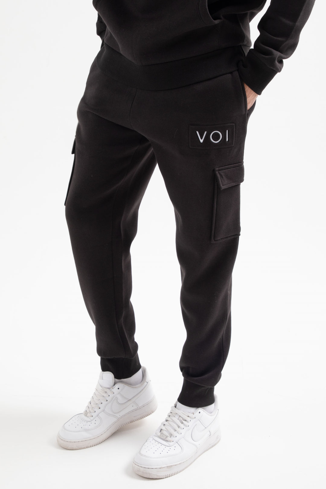 Hampshire Cargo Fleece Jogger - Black