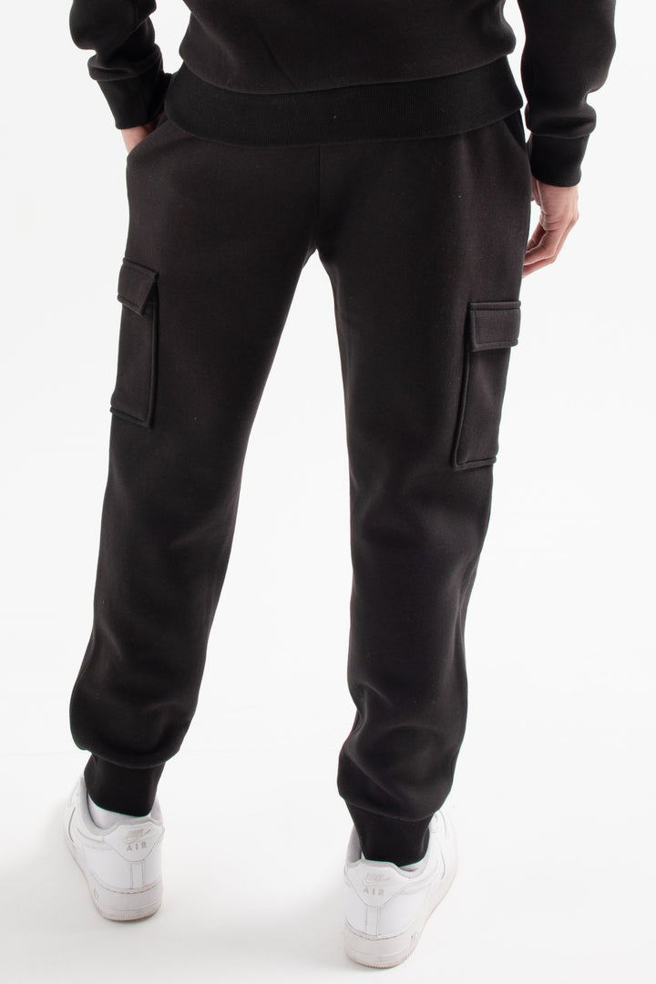 Hampshire Cargo Fleece Jogger - Black