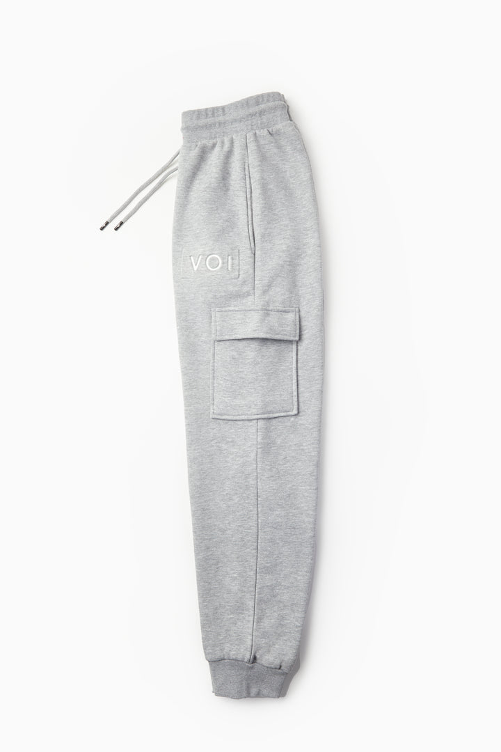 Hampshire Cargo Fleece Jogger - Grey Marl