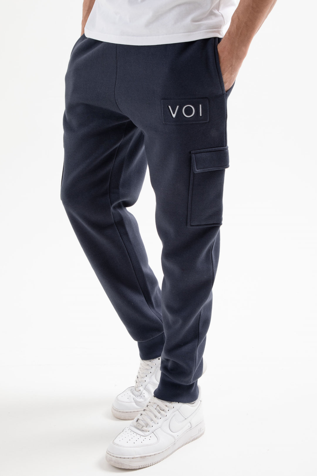 Hampshire Cargo Fleece Joggingbroek - Marine