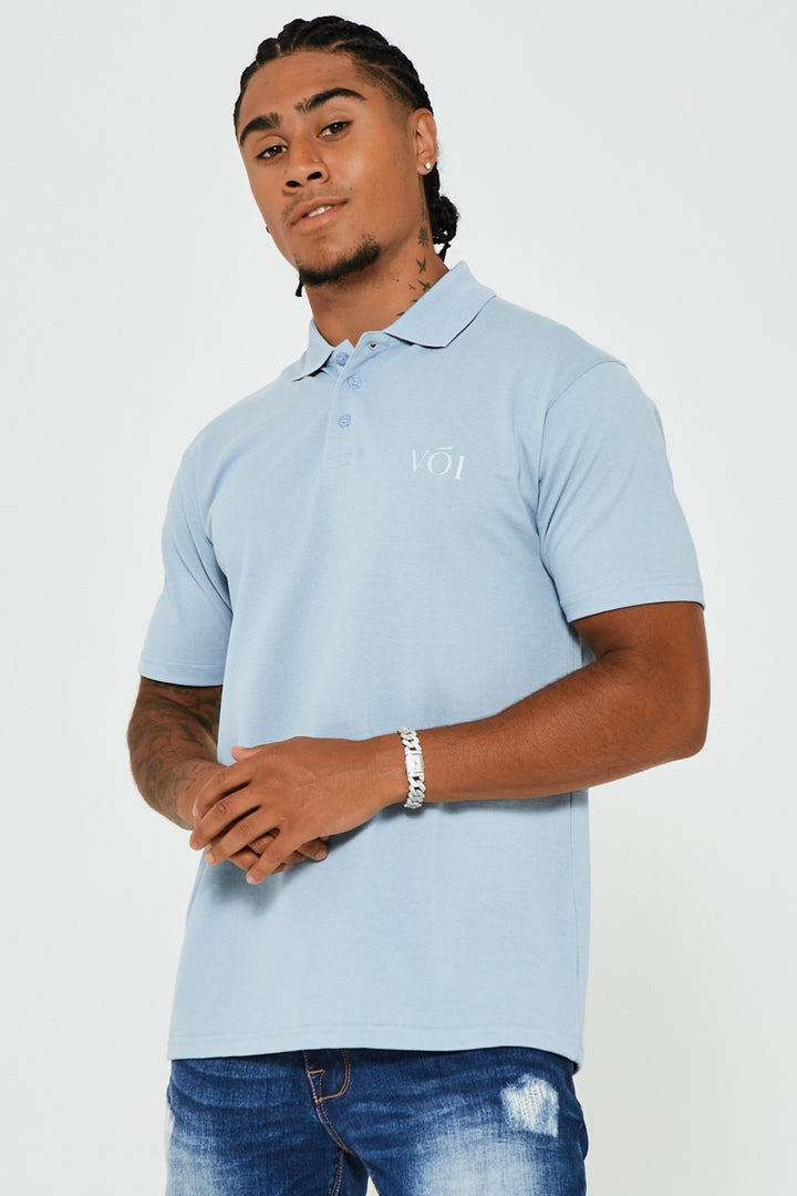 Rex poloshirt - ijsblauw