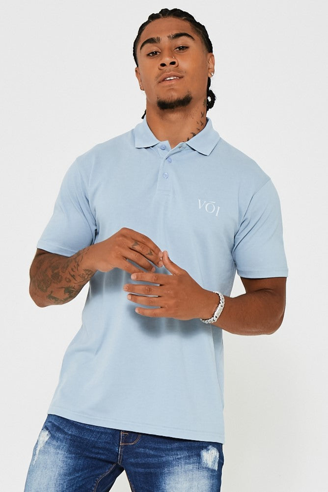 Rex poloshirt - ijsblauw