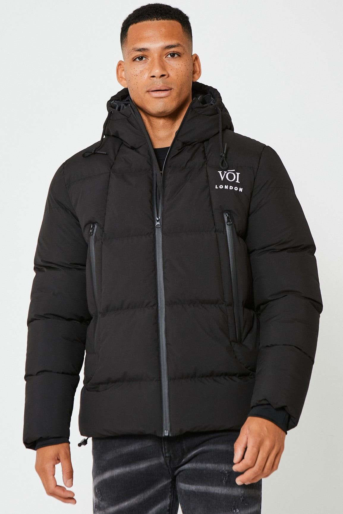 Mens black shop puffa