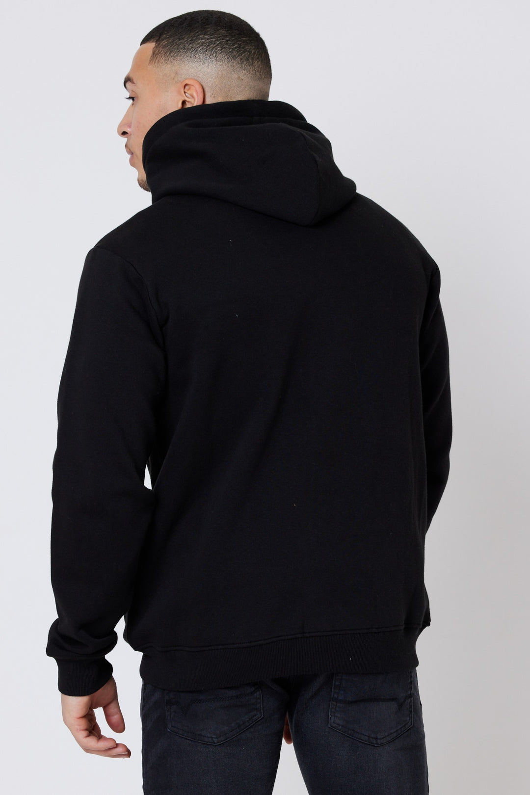 Warner Street Fleece Zip Hoodie - Black