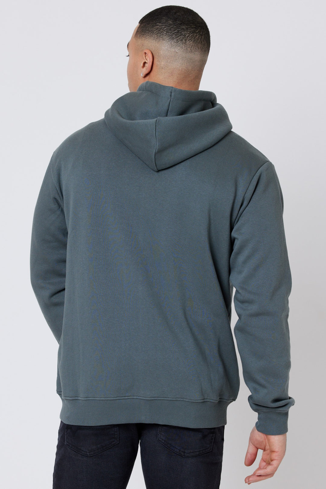 Warner Street Fleece Zip Hoodie - Gun Metal