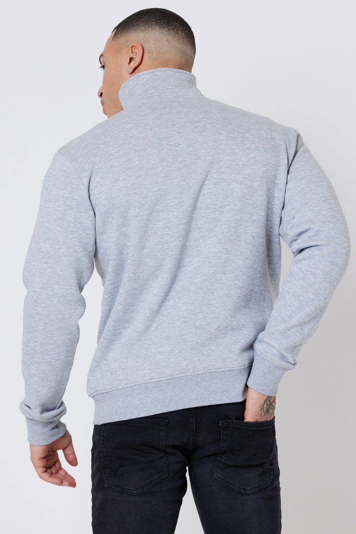 Westmount Fleece 1/4 Zip Jumper- Grey Marl