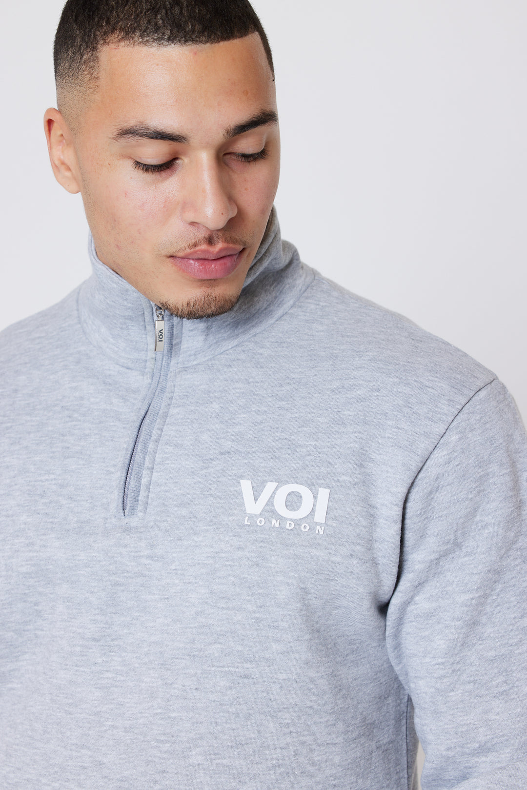 Westmount Fleece 1/4 Zip Jumper- Grey Marl