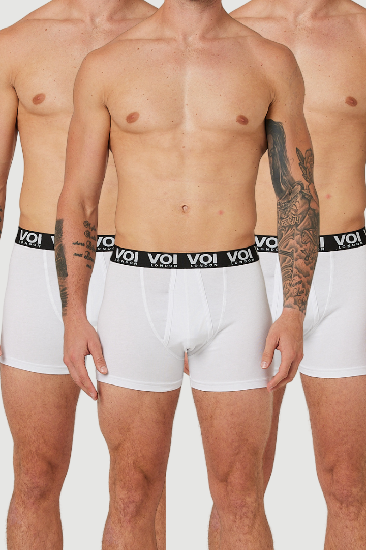 Hertford 3 Pack Boxers - White