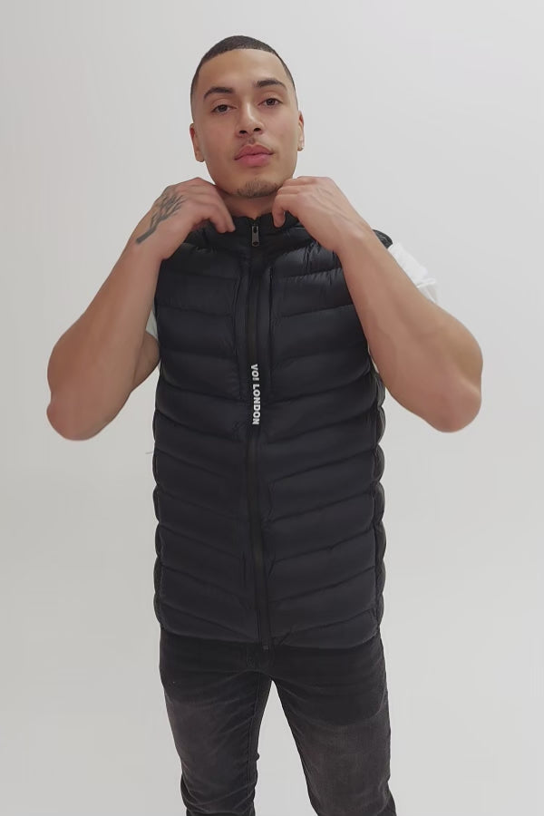 Greenfield Puffer Gilet - Black